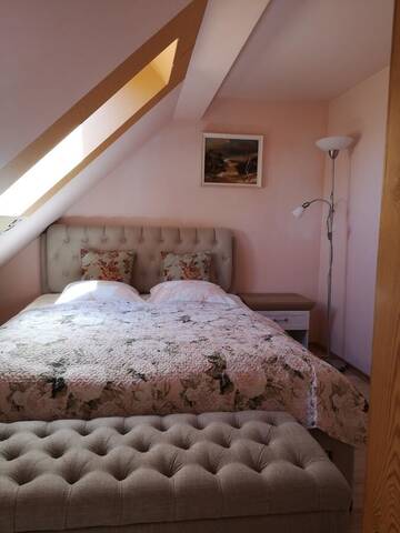 Фото номера Апартаменты с 2 спальнями в мансарде Апартаменты Apartamentai Ramybė г. Нида 13